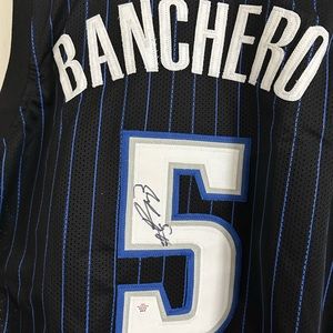 Paolo Banchero of the Orlando Magic signed autographed basketball jersey PAAS CO